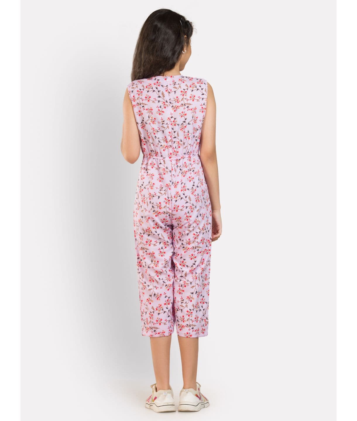 Elasticated key-hole Jumpsuit for Girls - Uptownie