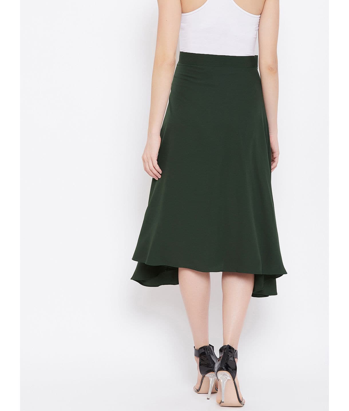 Wrap Around Tie up Midi Skirt - Uptownie