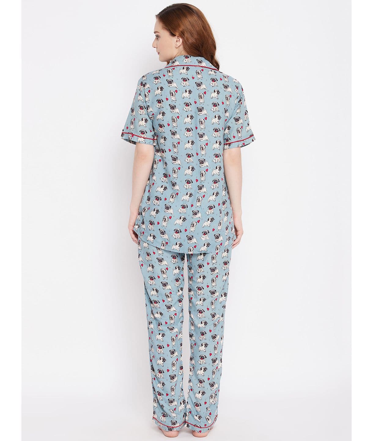Printed Cotton Night Suit - Uptownie