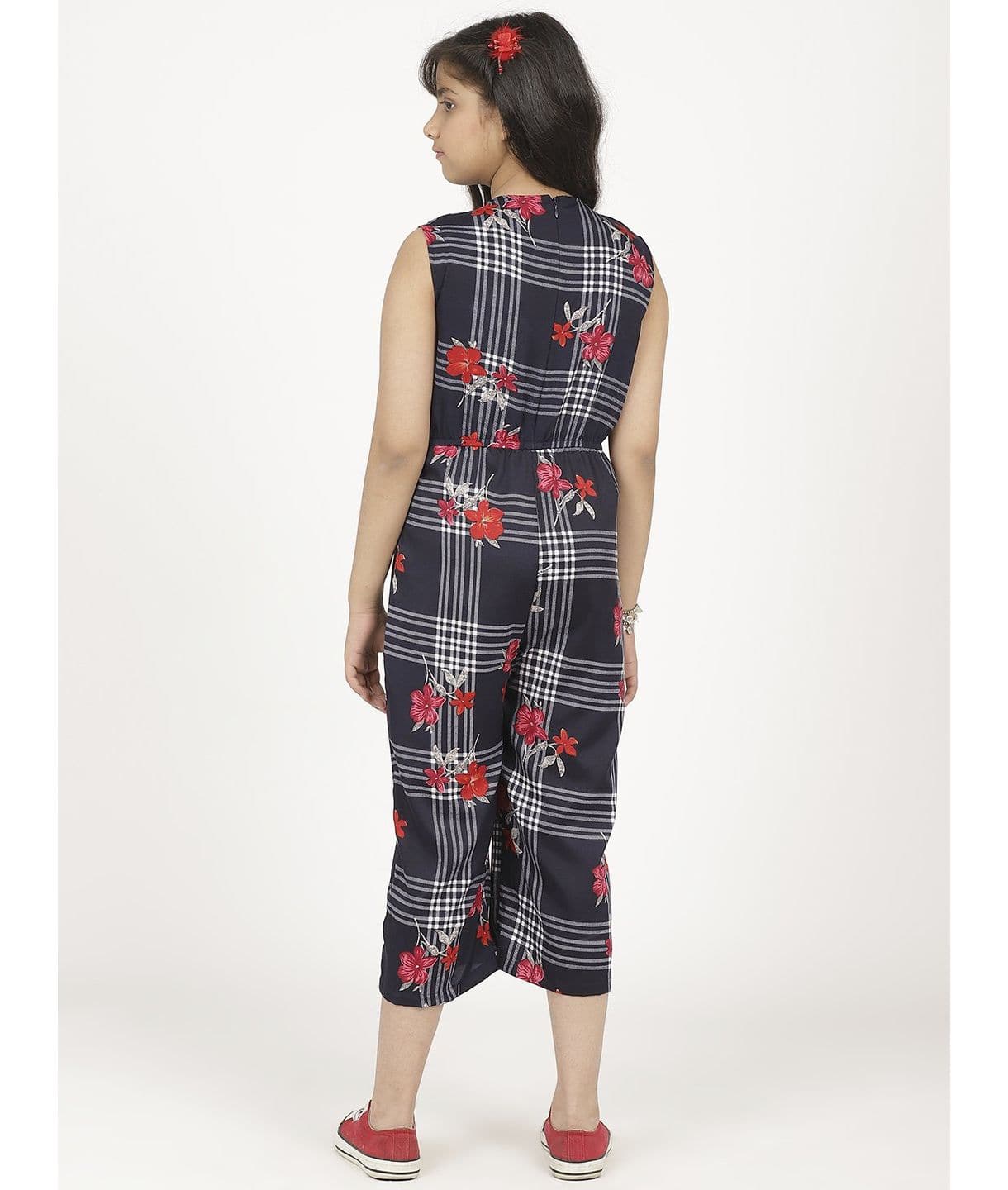 Elasticated key-hole Jumpsuit for Girls - Uptownie