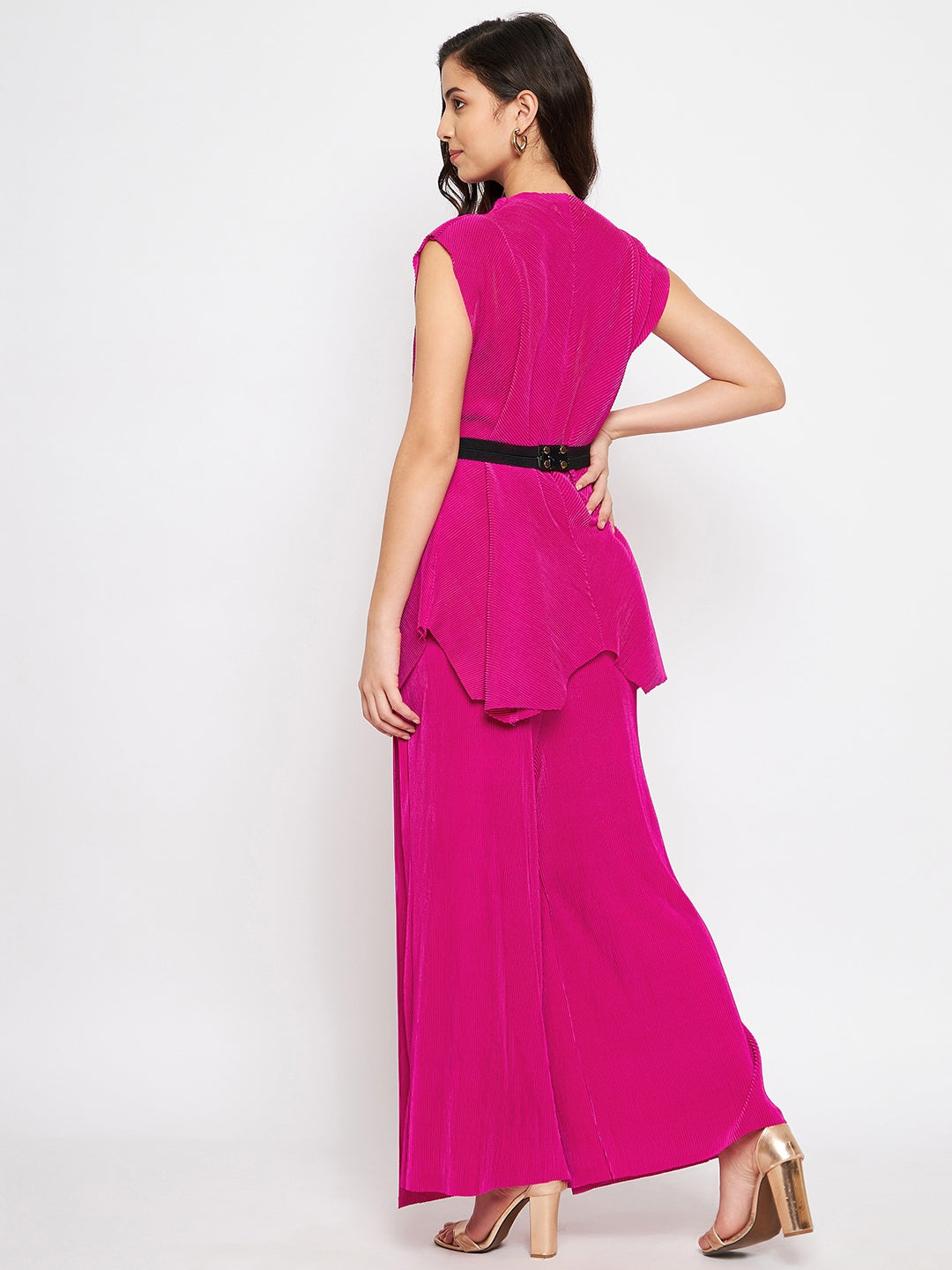 Criss Cross Pleated Top - Uptownie