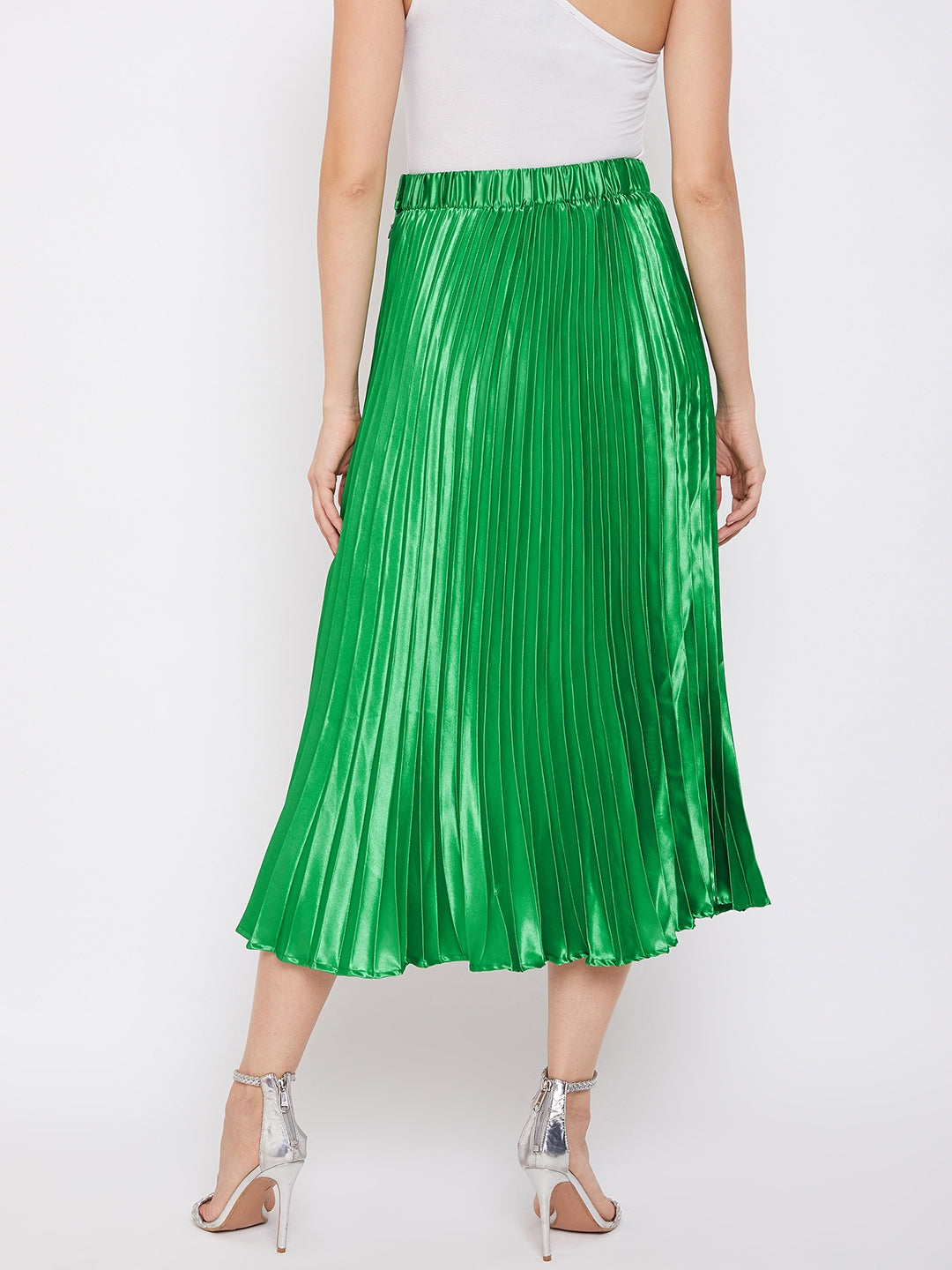 Pleated Midi Skirt - Uptownie