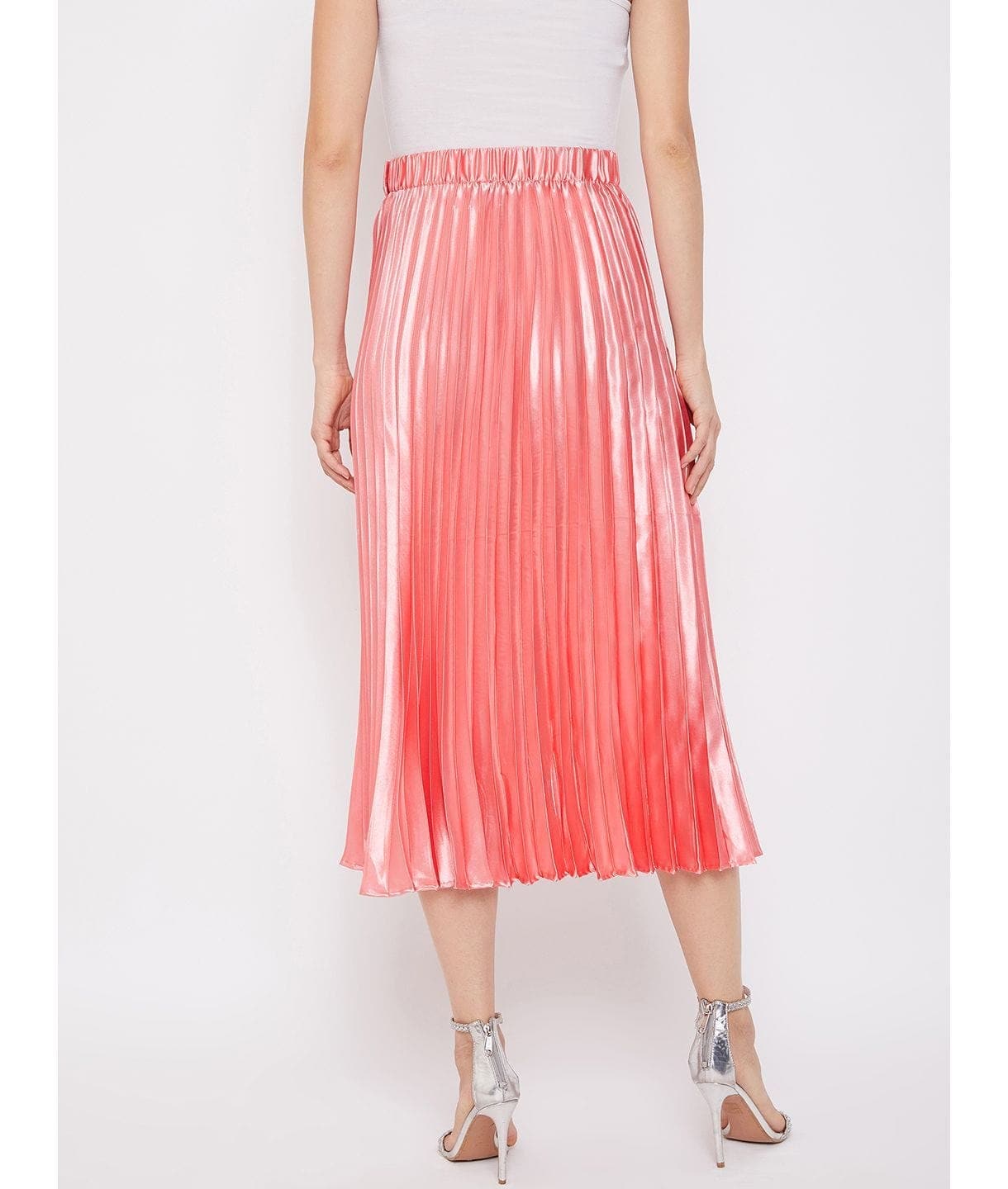 Pleated Midi Skirt - Uptownie