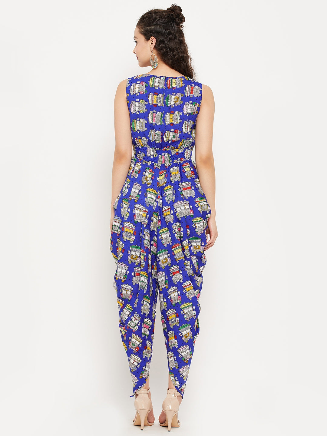 Elasticated Ethnic Dhoti Jumpsuit - Uptownie