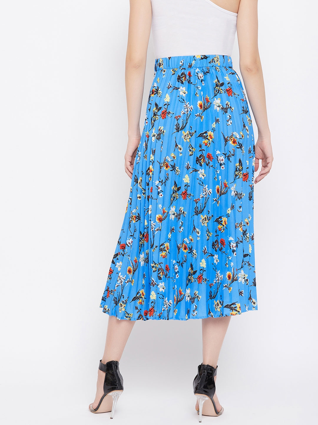 Pleated Midi Skirt - Uptownie