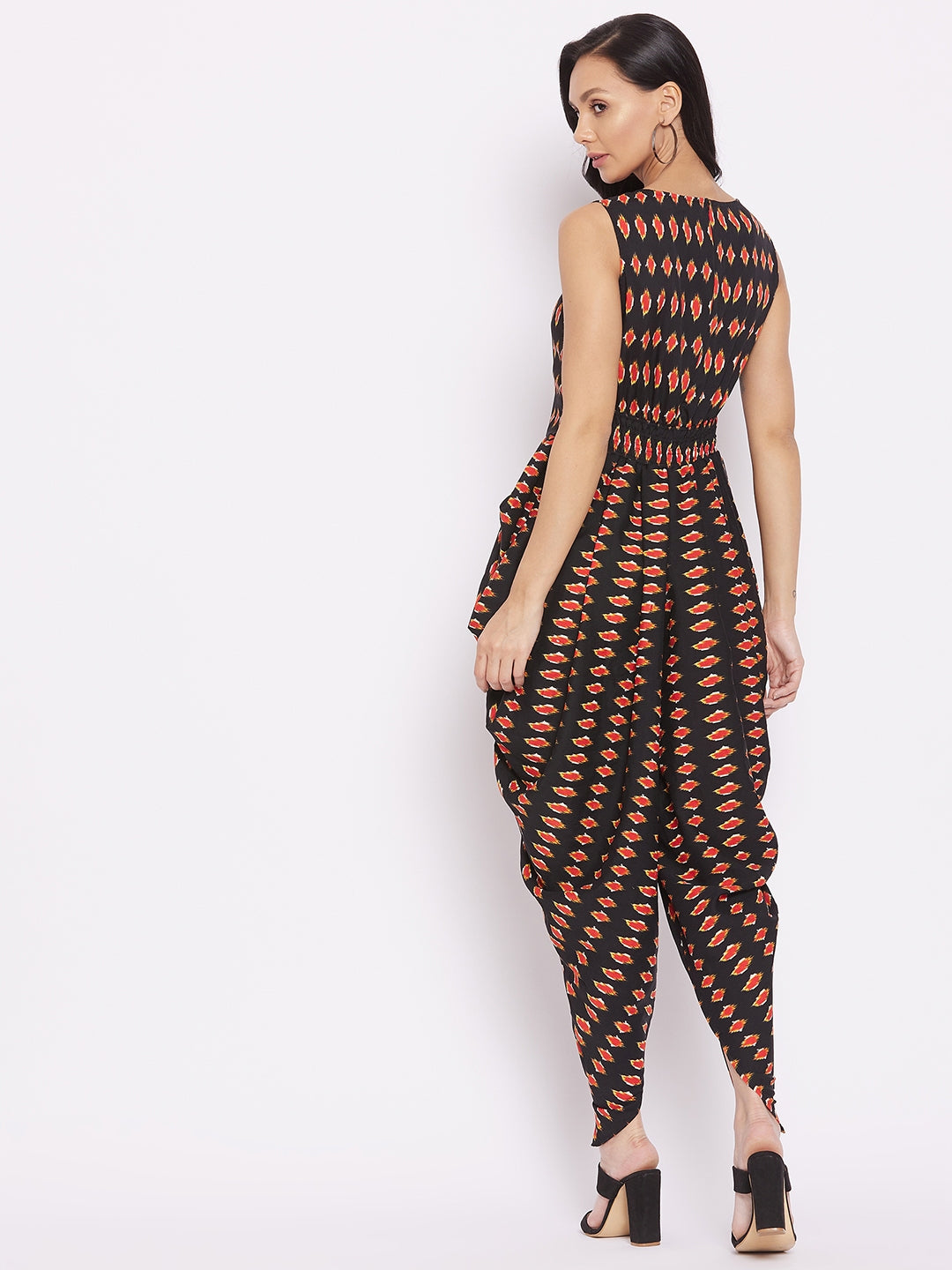 Elasticated Ethnic Dhoti Jumpsuit - Uptownie