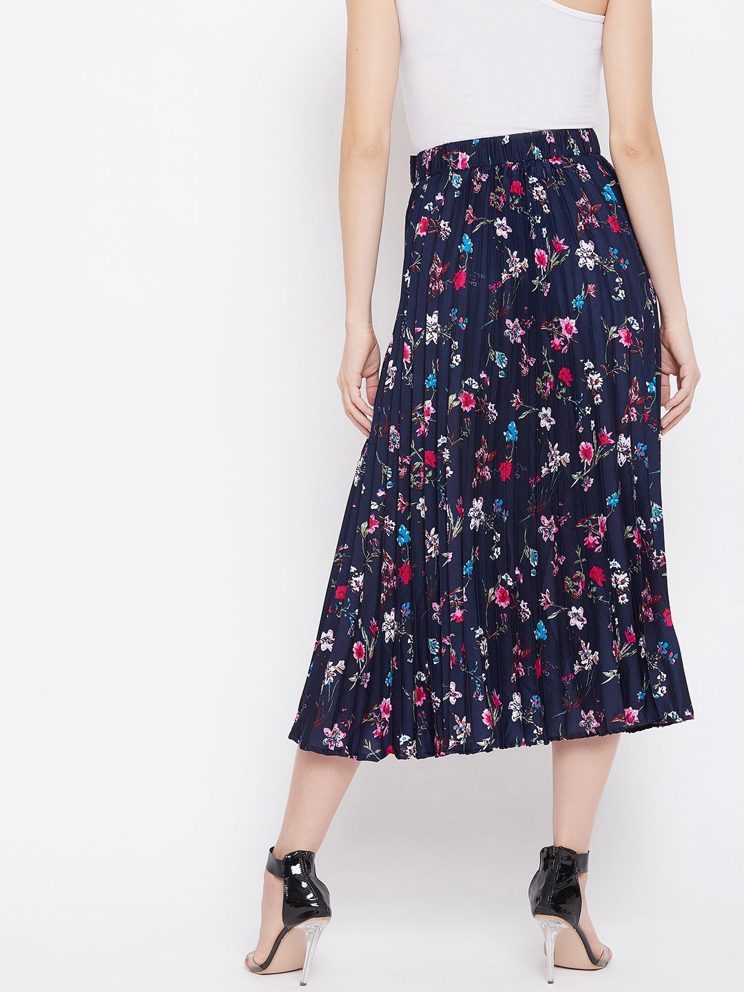 Pleated Midi Skirt - Uptownie