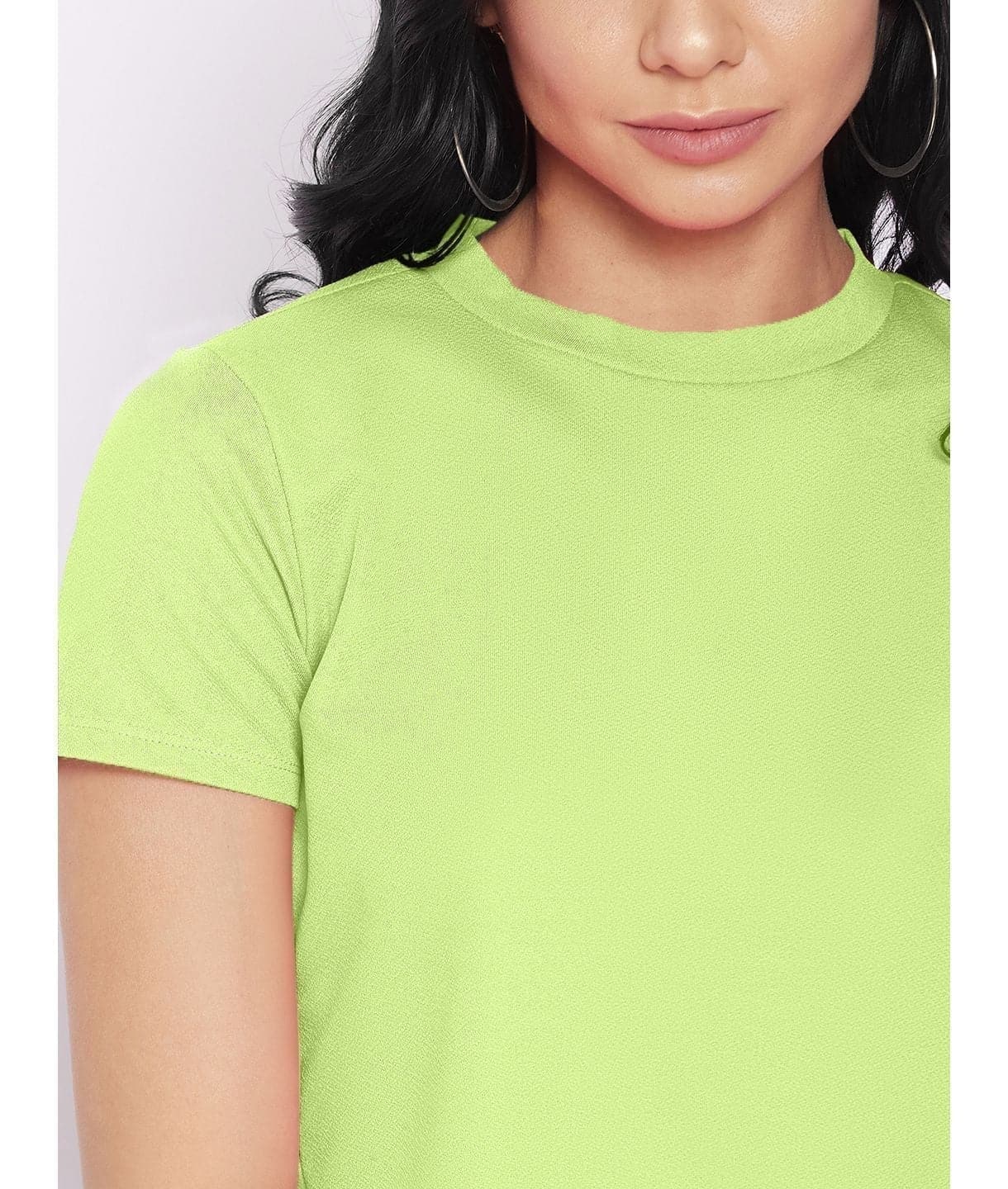 Plus Solid Cotton Crop Top - Uptownie