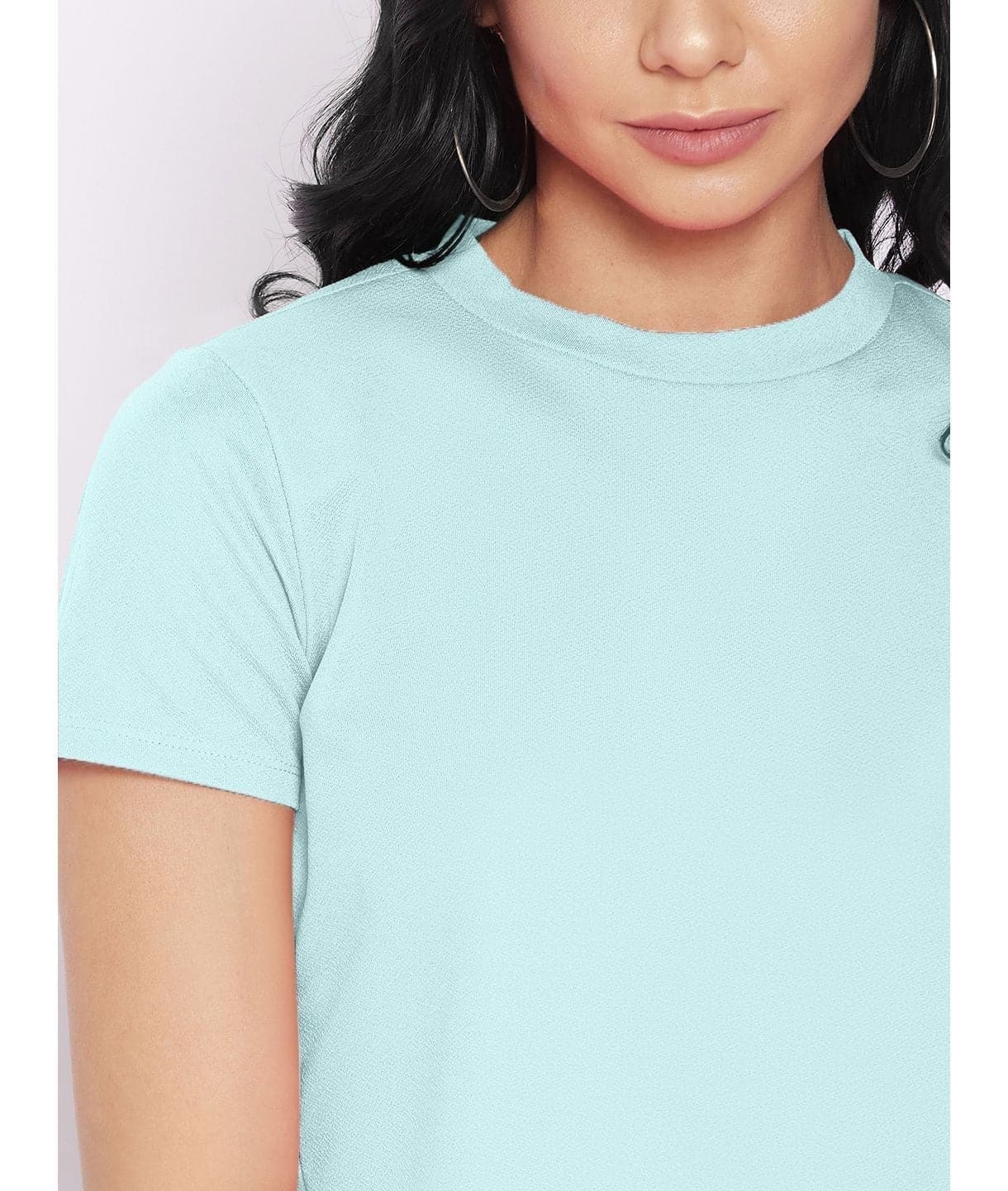 Solid Cotton Stretchable Crop Top - Uptownie