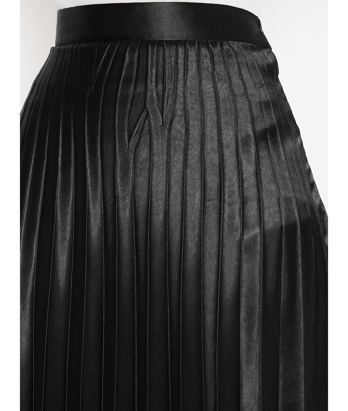 Pleated Midi Skirt - Uptownie