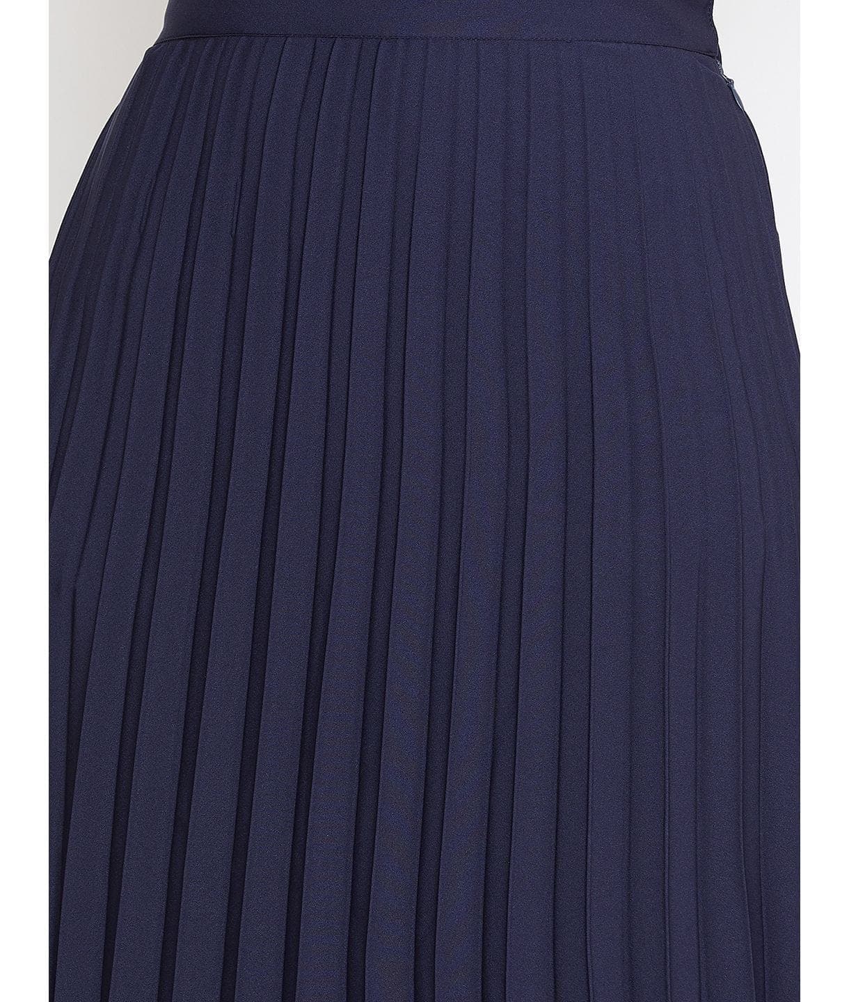 Pleated Midi Skirt - Uptownie