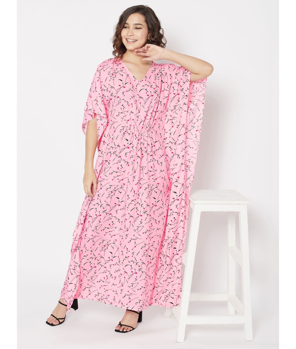 Comfortable Printed Kaftan/Nightie. - Uptownie