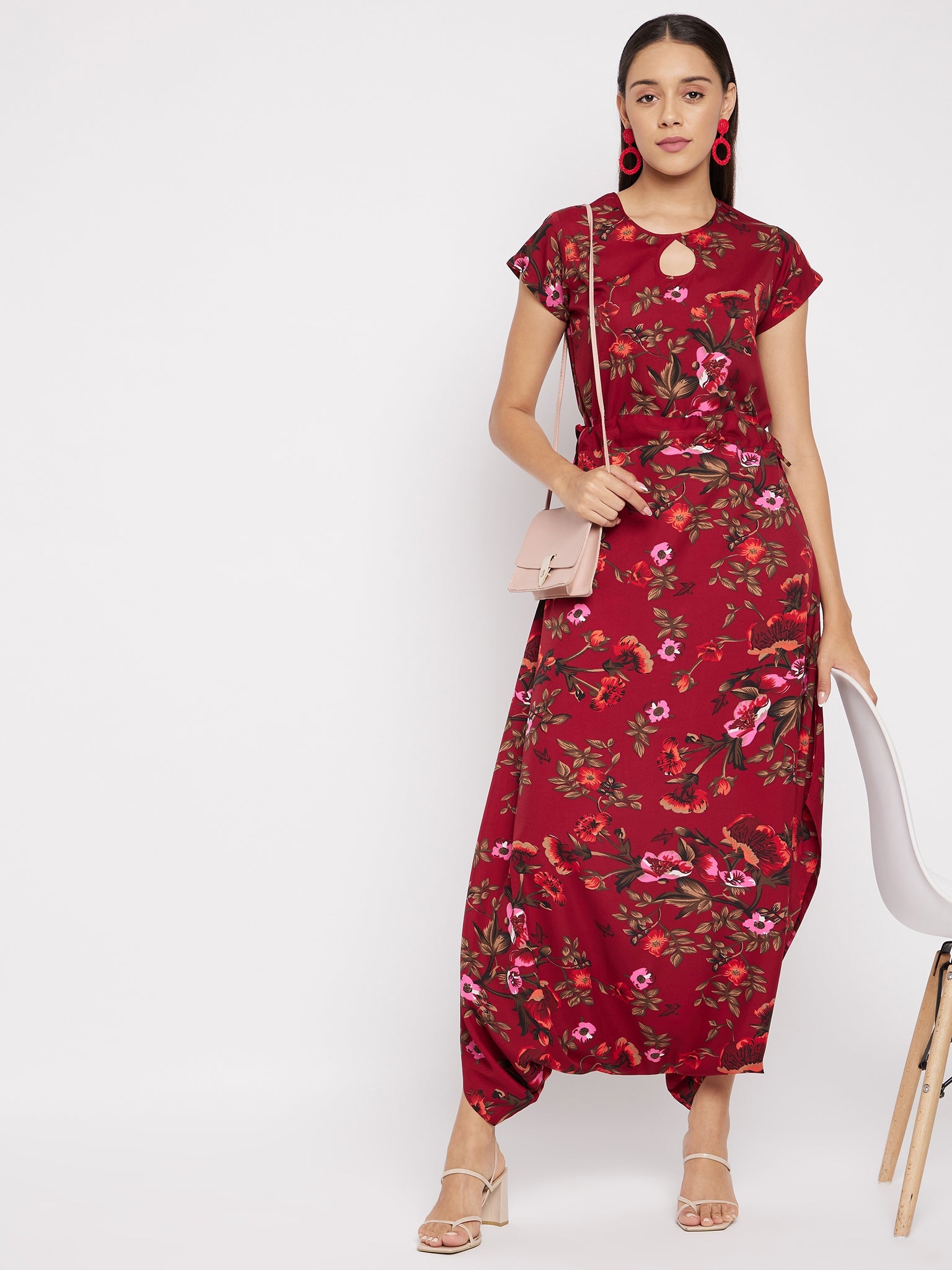 Cutout Dhoti Jumpsuit - Uptownie