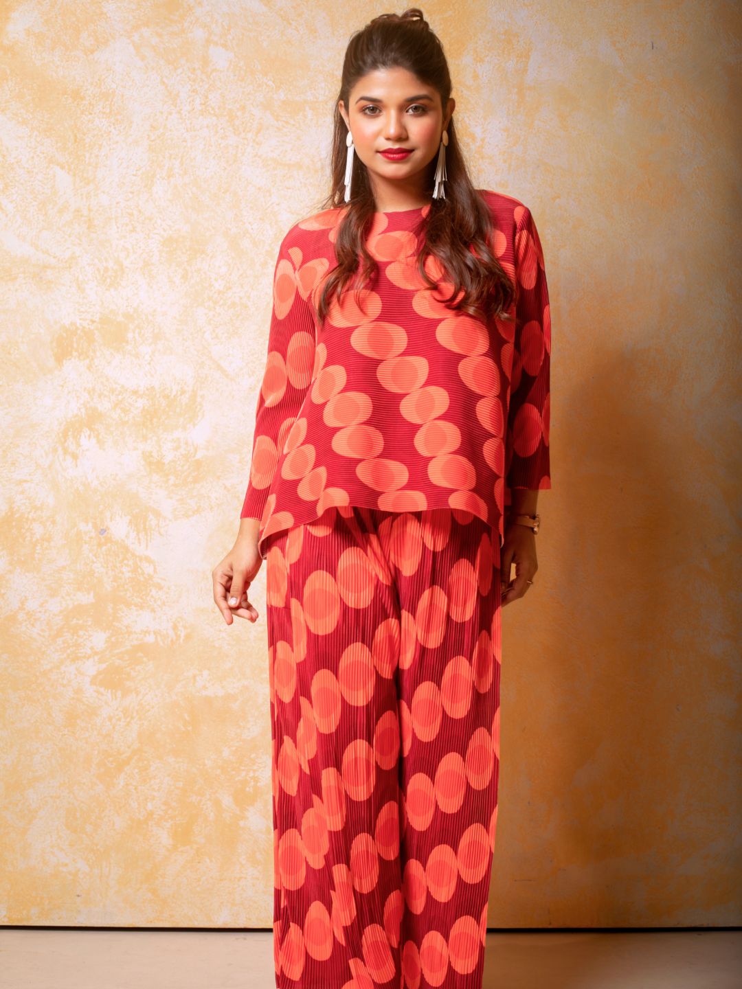 Pleated Pants with a Front Drape - Uptownie