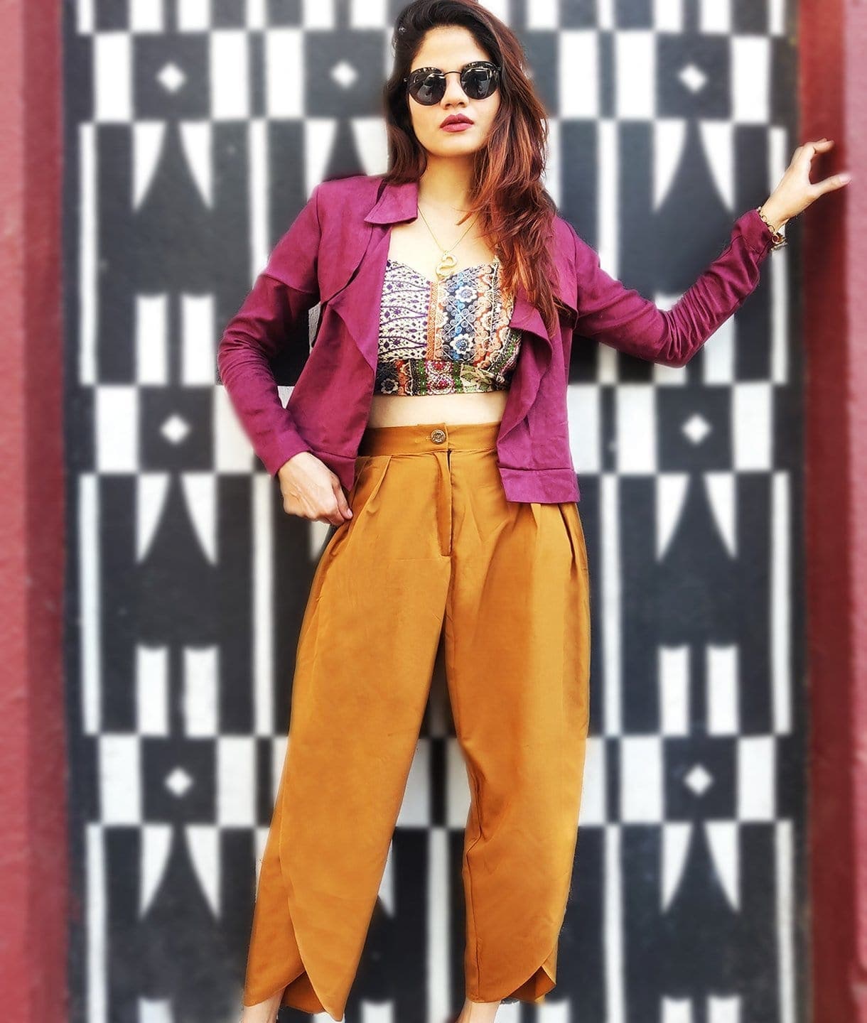 Adjustable Crepe Tulip Pants - Uptownie
