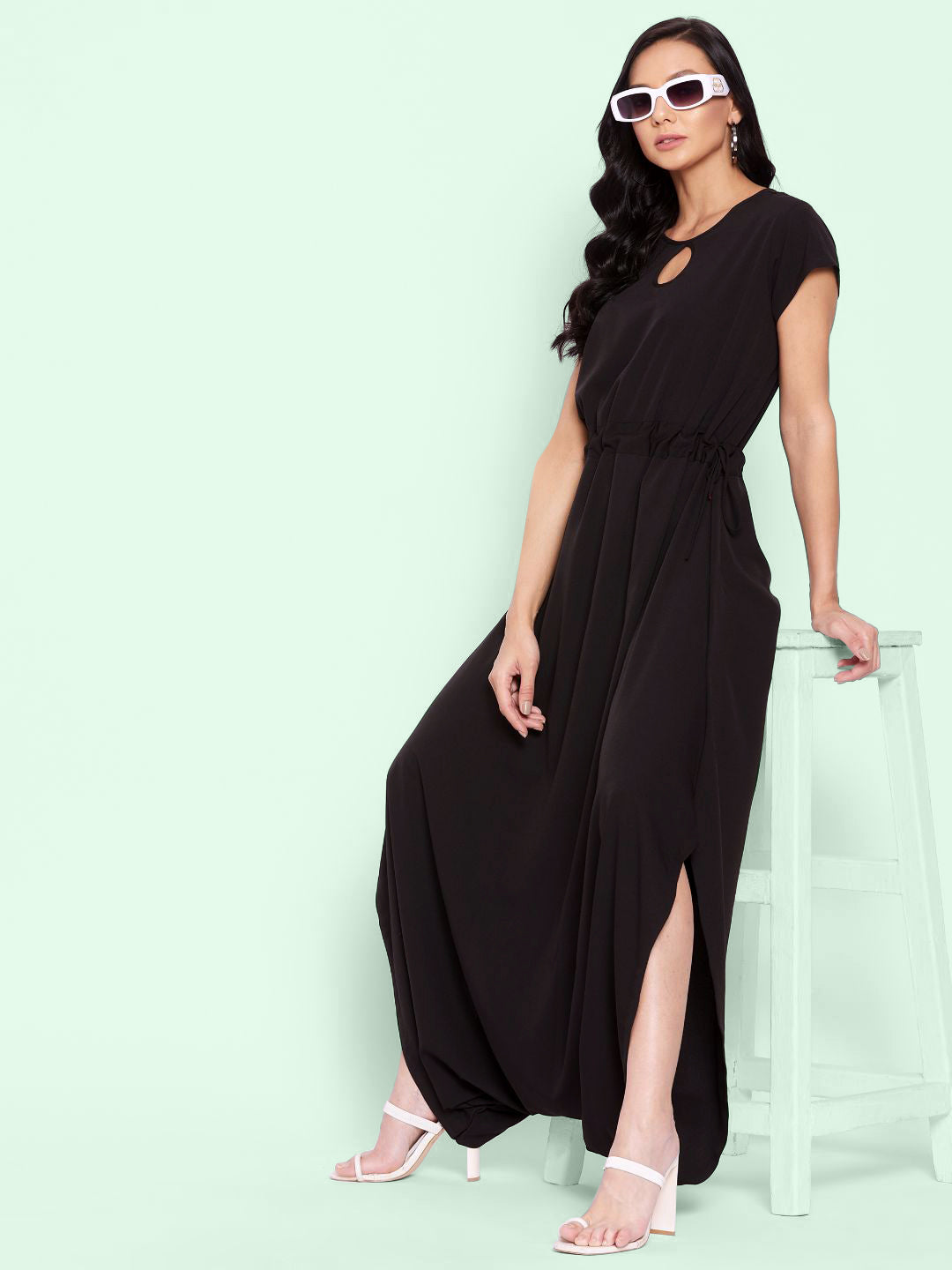 Cutout Dhoti Jumpsuit - Uptownie