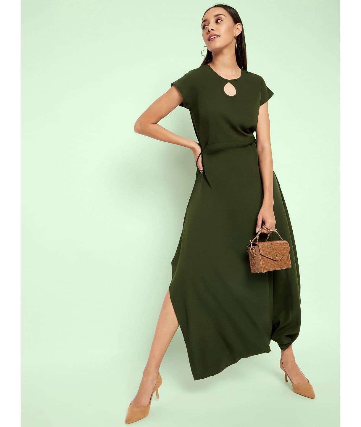 Cutout Dhoti Jumpsuit - Uptownie