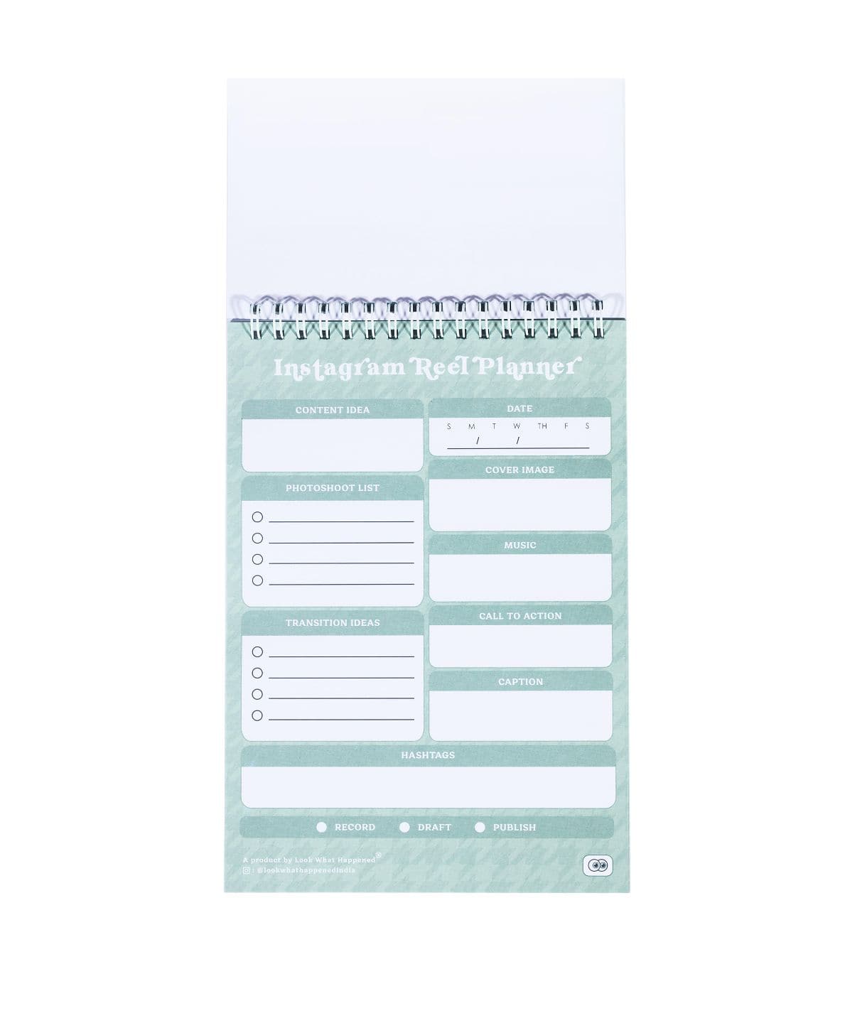 Uptownie X Look What Happened Instagram Reel Planner - Uptownie