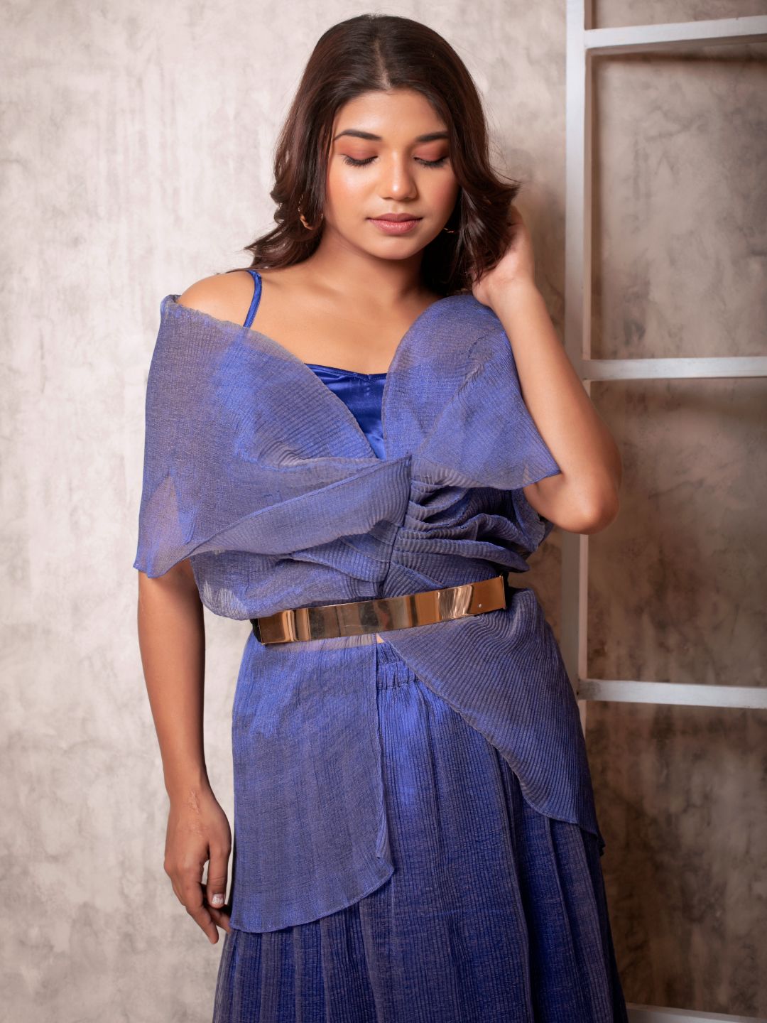 Pleated Midi Skirt - Uptownie