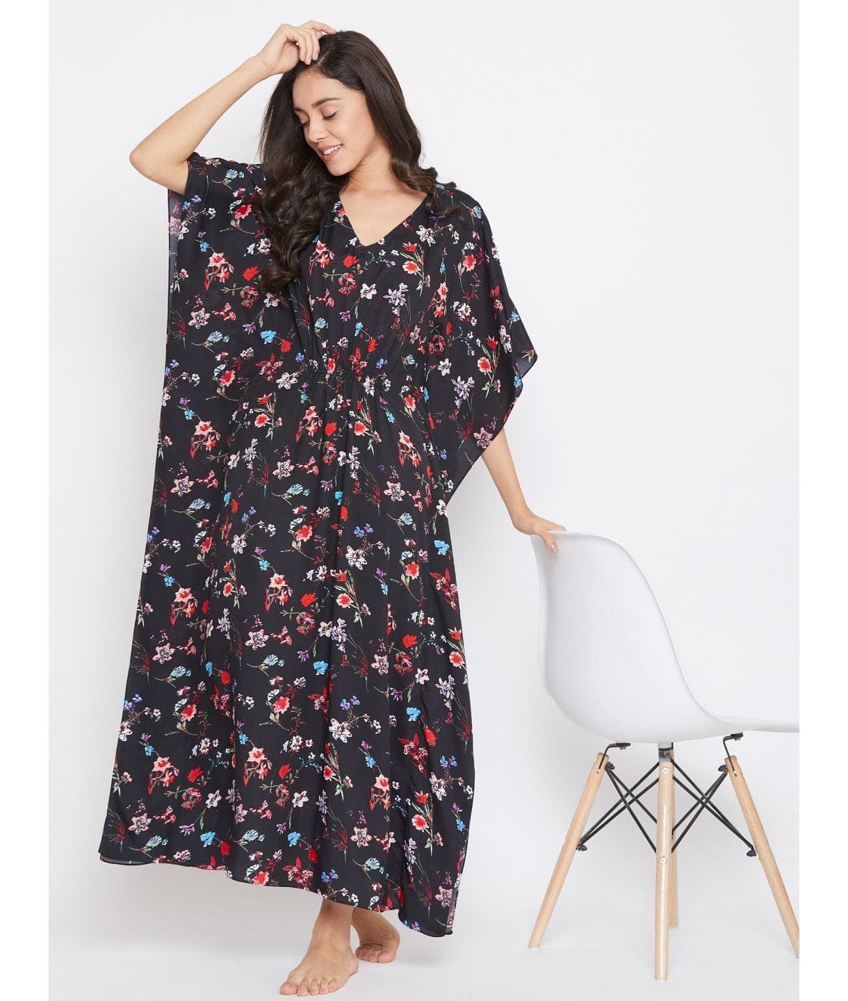 Comfortable Printed Kaftan/Nightie. - Uptownie