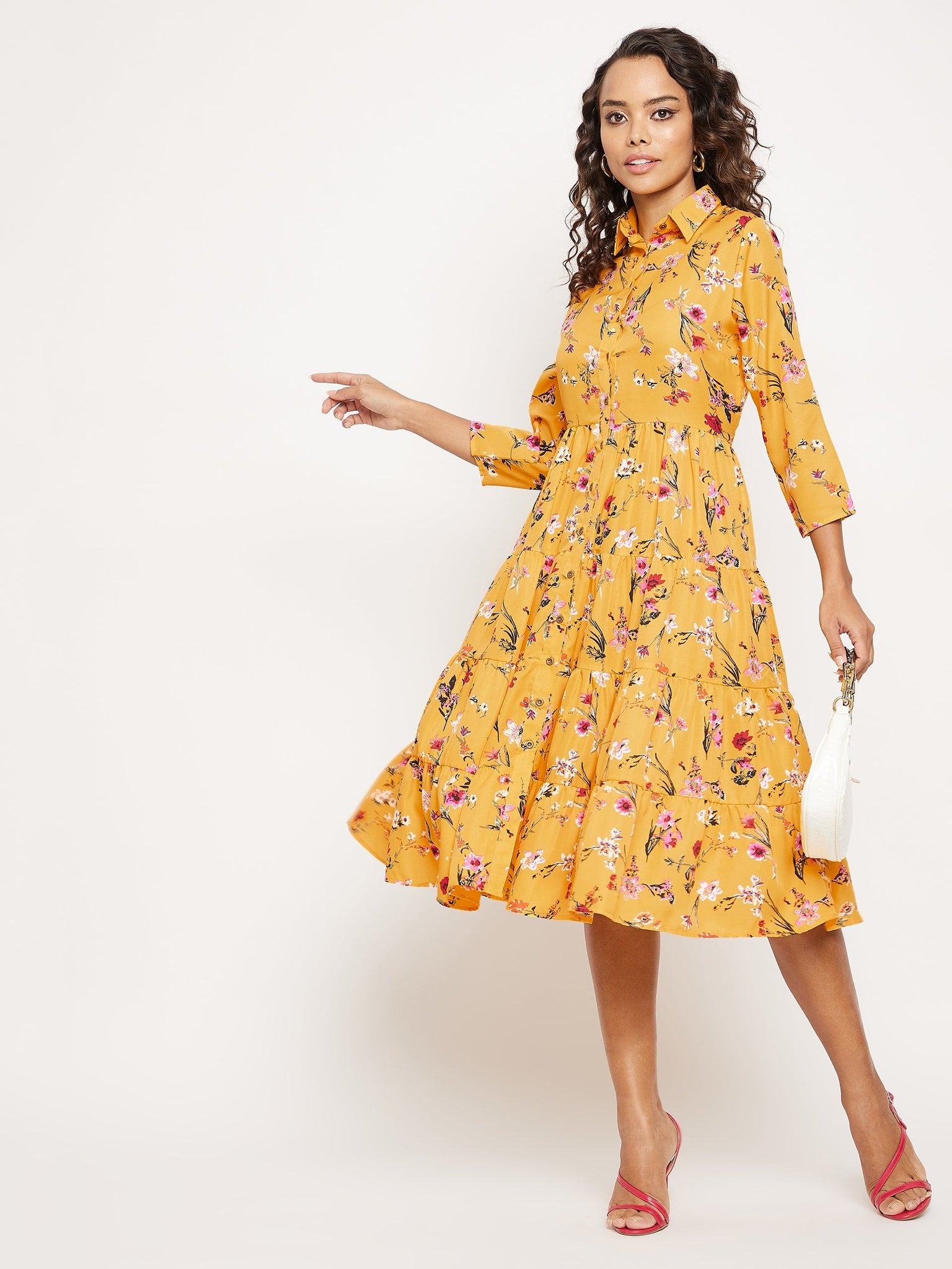Printed Fit & Flare Skater Dress - Uptownie