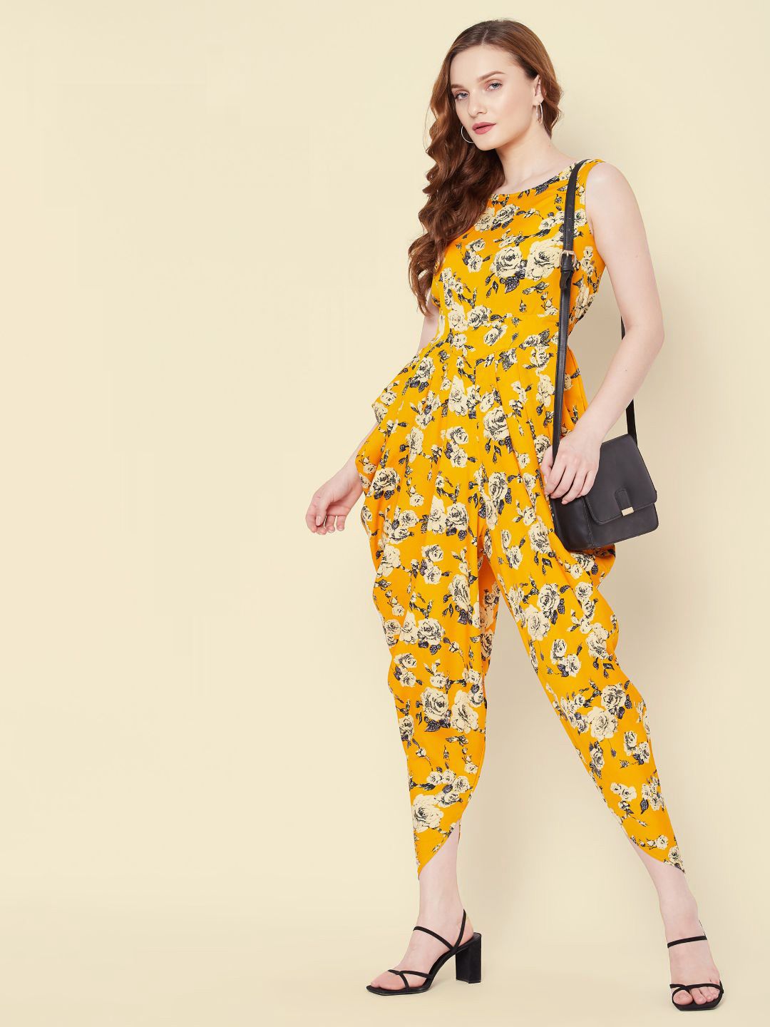 Elasticated Ethnic Dhoti Jumpsuit - Uptownie