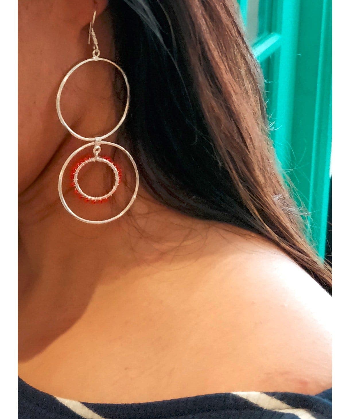 Silver Looped Earrings - Uptownie